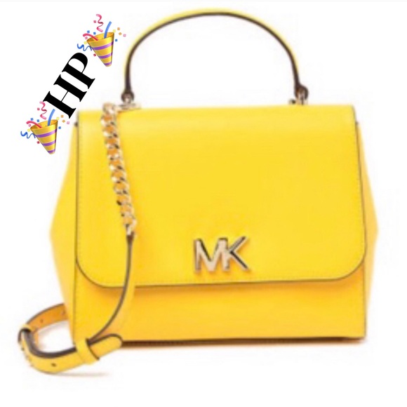 yellow michael kors bag